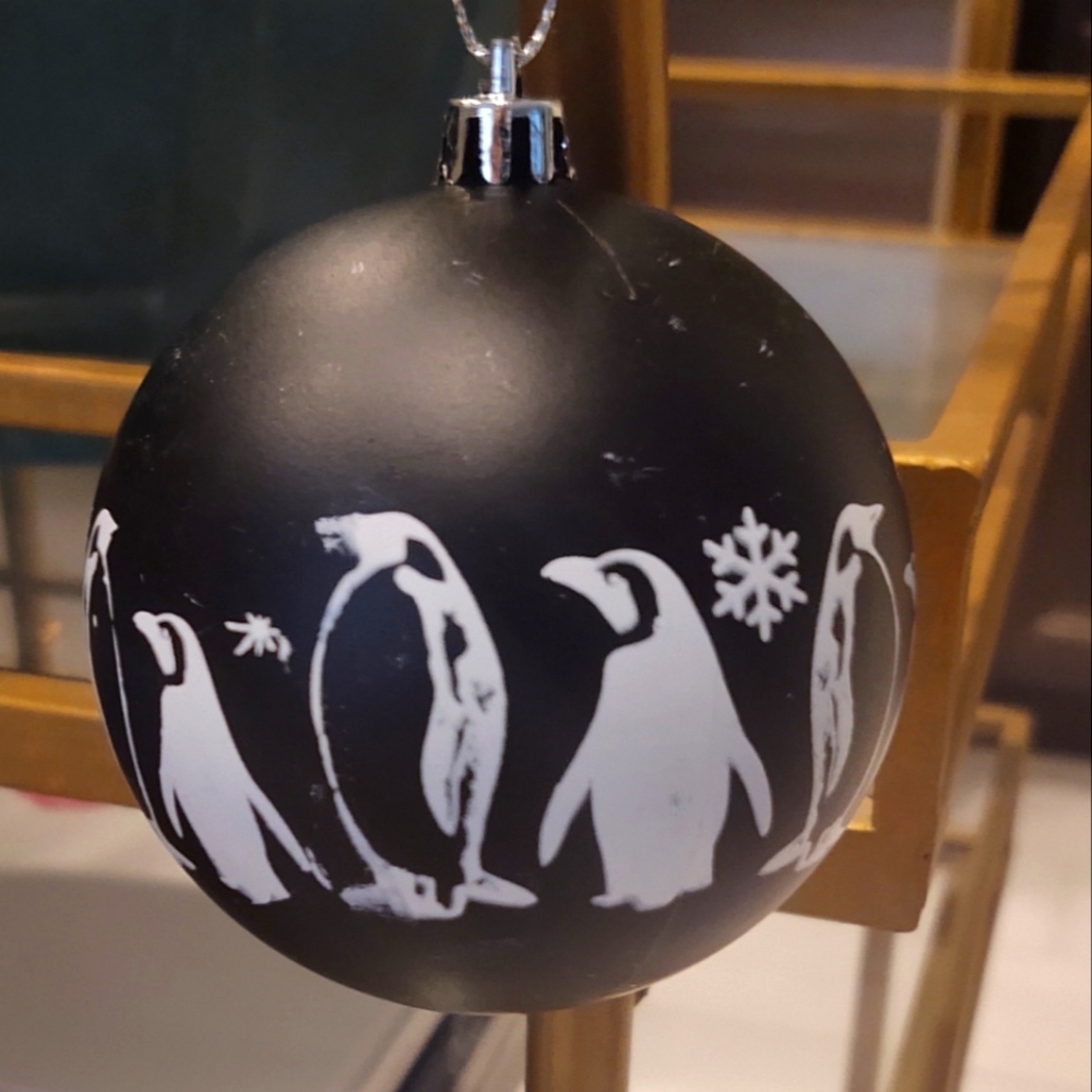 5 Different Types Black/White Christmas Tree Ornaments New